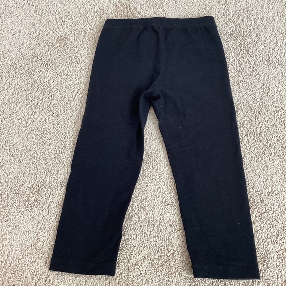 3/$15 🛍️ Cat & Jack black stretch Capri legging girls M 7/8 simple solid basic - Picture 3 of 7